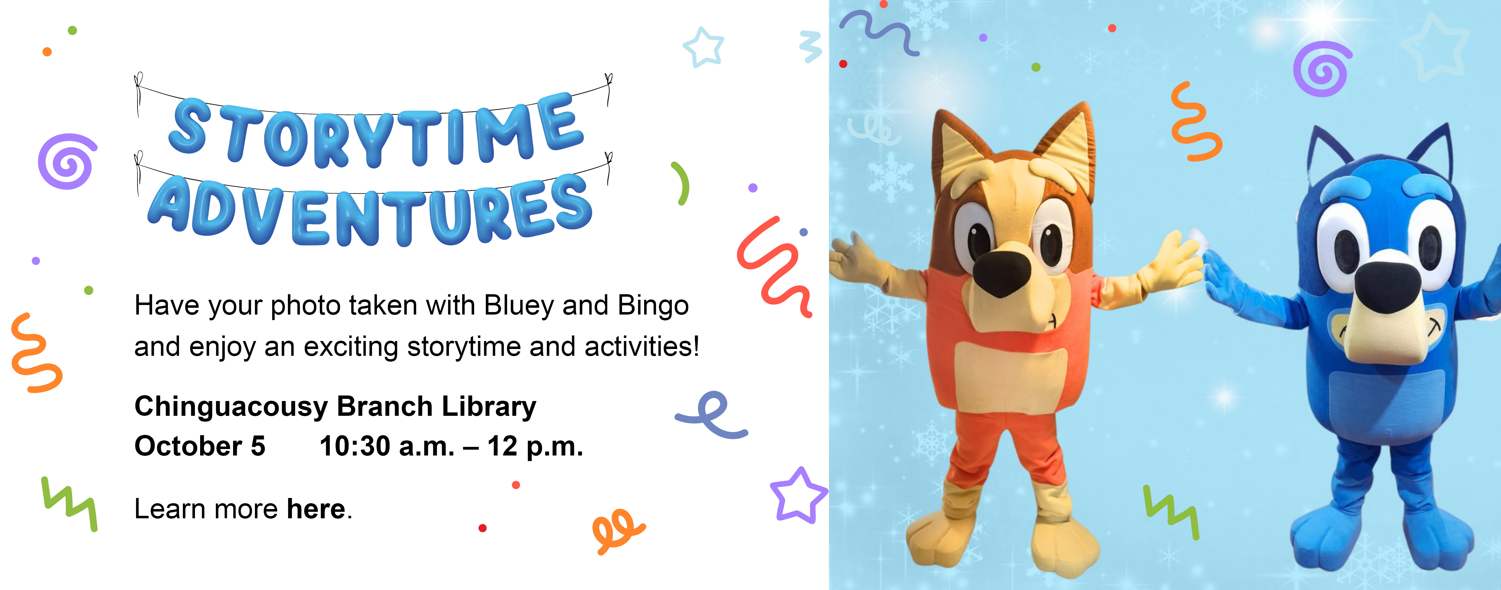 Storytime Adventure Bingo and Bluey