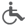 symbol indicating Wheelchair Accessible. Some mobility devices and wheelchairs may not fit in the public washrooms or elevator.